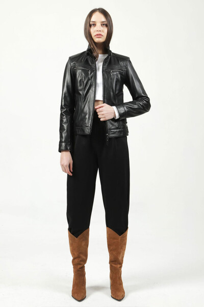 Yb-2107 Genuine Leather Women's Jacket - 4