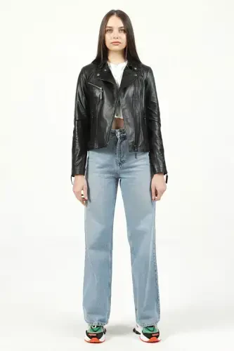 Yb2039 Genuine Leather Women's Jacket - DERICLUB (1)