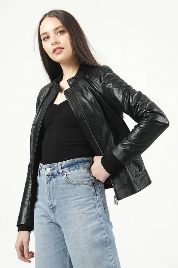 Yb2156 Genuine Leather Women's Jacket - 8