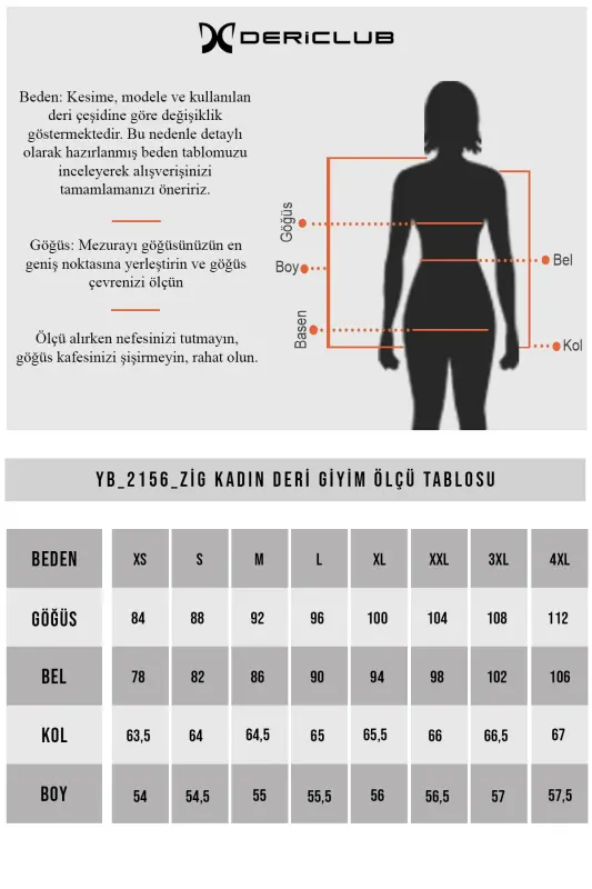Yb2156 Gerçek Deri Kadın Mont Siyah-SİYAH - 7