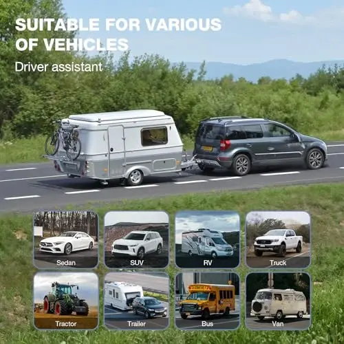 Backup Camera Monitor Only - 7 Inch HD Image Back up Camera Screen for Cars Trucks SUVs Vans RVs Trailers Campers, Dashboard/Windshield Installation, 12V/24V, Camera Not Included (7 Inch) - 5