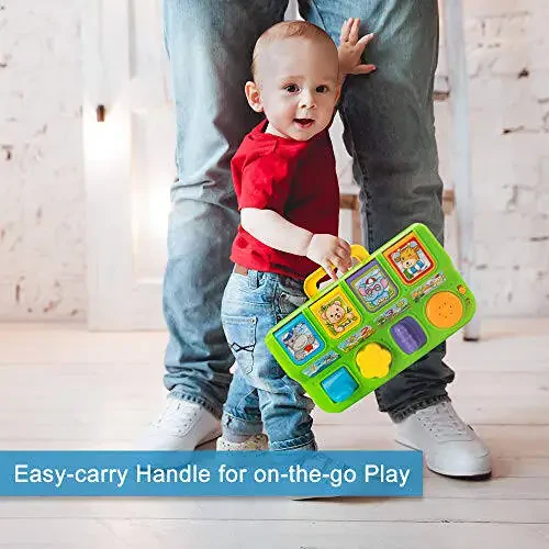 YEEBAY Interaktiv Pop Up Hayvonlar O'yinchoqi, Musiqa, Hayvon Ovozi, 9-12 Oy, 1 Yil, Bolajonlar, Chaqaloqlar, Kichkintoylar, O'g'il & Qizlar uchun Faol O'yinchoqlar - 6