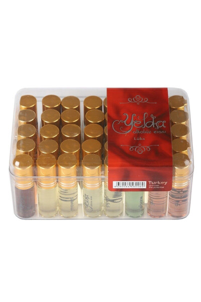 Yelda Alcohol-Free Essence - Metal Cap - Gift for Hajj and Umrah - 40 Pieces - 2 Boxes - GENEL MARKALAR