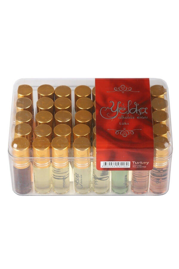 Yelda Alcohol-Free Essence - Metal Cap - Gift for Hajj and Umrah - 40 Pieces - 2 Boxes - 1