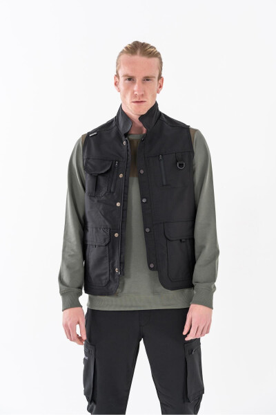 Bikatex Taktik Avcı Yeleği Çok Cepli Gazeteci Yeleği - 201-SİYAH - BİKATEX