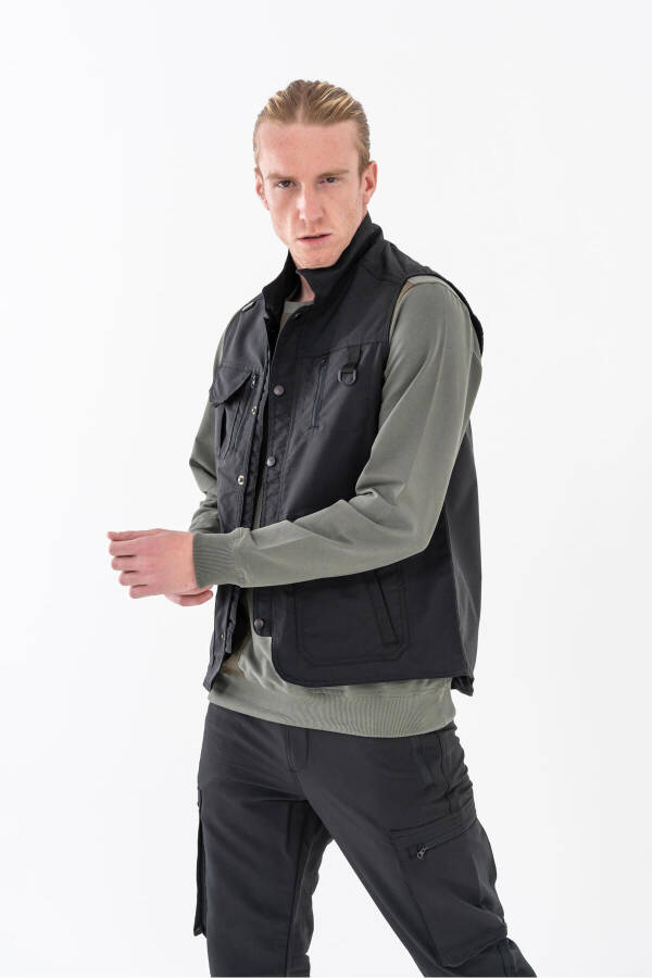 Bikatex Taktik Avcı Yeleği Çok Cepli Gazeteci Yeleği - 201-SİYAH - 6