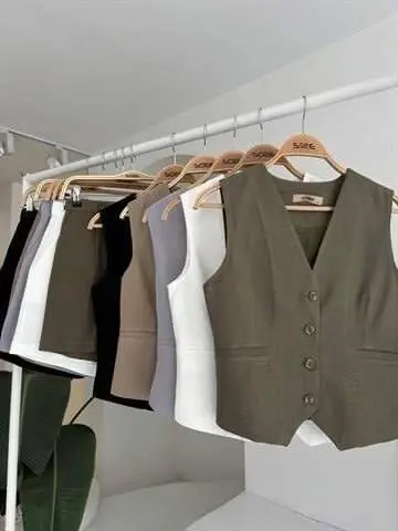 Yelek Short Flamli Keten Takım 10133-17 - 10