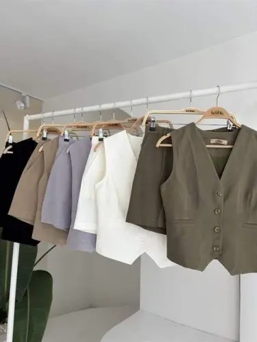 Yelek Short Flamli Keten Takımı 10133-17 - 8