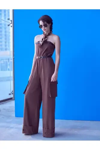 Yelkansiz Tulum Kamar Tafsilotli Cho'ntakli - KOTON (1)