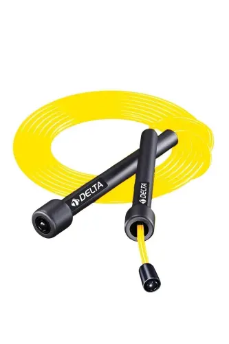 Yellow Adjustable Length Deluxe Jump Rope-YELLOW 