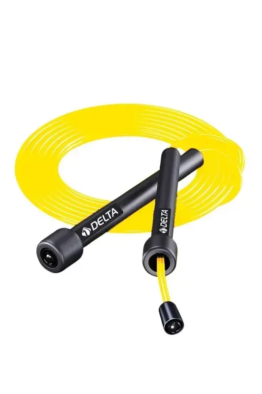 Yellow Adjustable Length Deluxe Jump Rope-YELLOW - 1