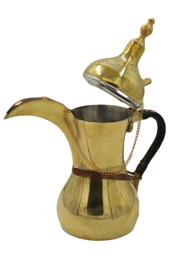 Yellow Copper Mırra Coffee Pot 21 Cm - 5