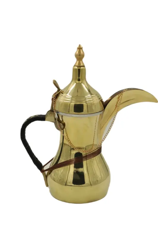 Yellow Copper Mırra Coffee Pot 21 Cm - 2