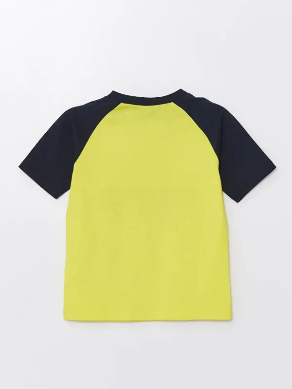 Yellow Fenerbahçe Printed Baby Boy T-Shirt and Shorts Set of 2 - Yellow - 3