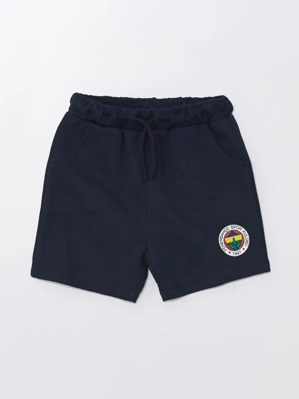 Yellow Fenerbahçe Printed Baby Boy T-Shirt and Shorts Set of 2 - Yellow - 4