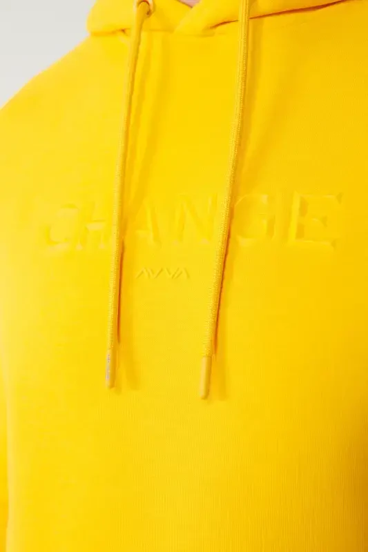 Yellow Hooded Sweatshirt - 5