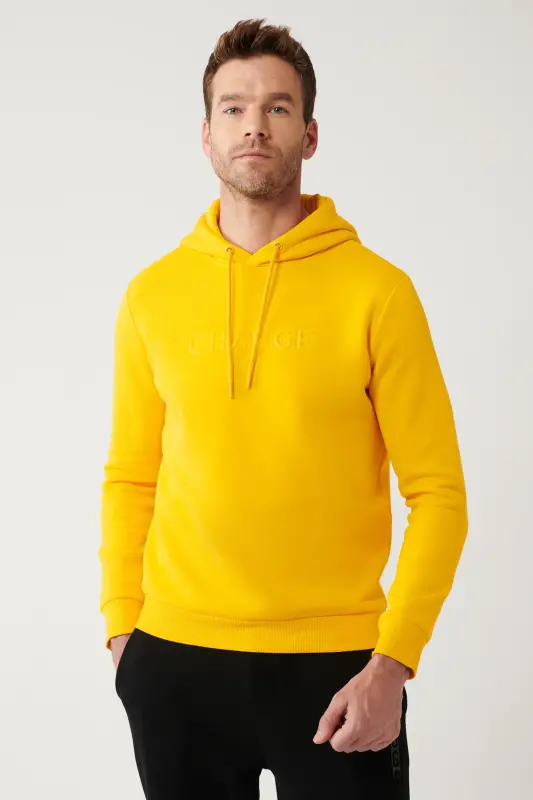 Yellow Hooded Sweatshirt - AVVA