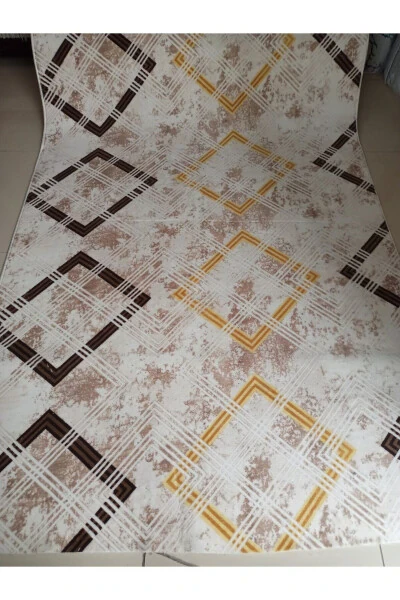 Yellow Soft Washable Non-Slip Base Four Seasons Living Room Bathroom Balcony Youth Room Cut Corridor - 1