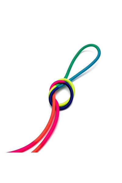 Yellow Sports Pro Series Gymnastics Rope Rainbow - GYMO