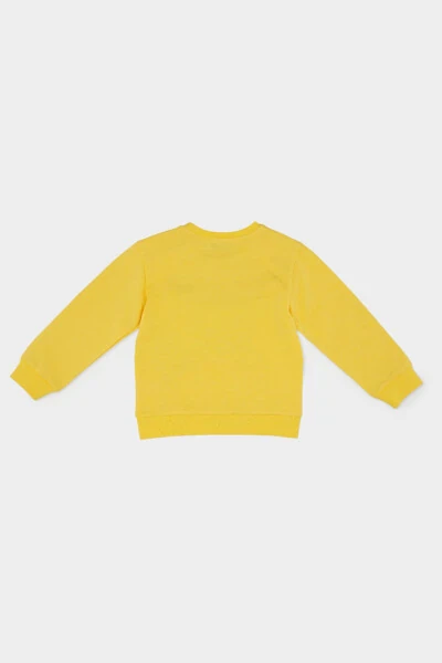 Yellow Sweatshirt with Boy Print Details - Panço (1)