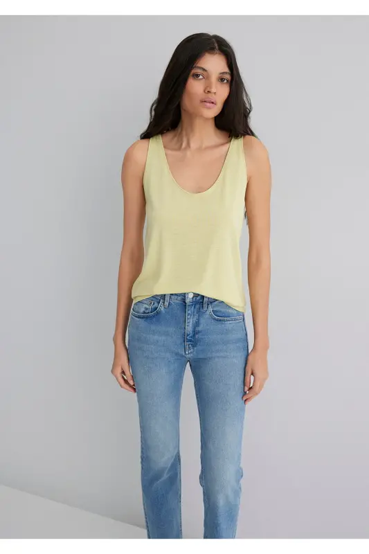 Yellow T-Shirt Slim Fit 1613216-71309-Sar - 2