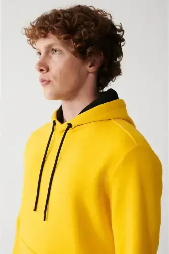 Yellow Unisex Hooded Sweatshirt - AVVA (1)