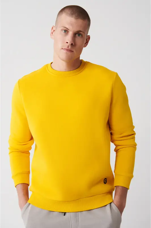 Yellow Unisex Sweatshirt - 1