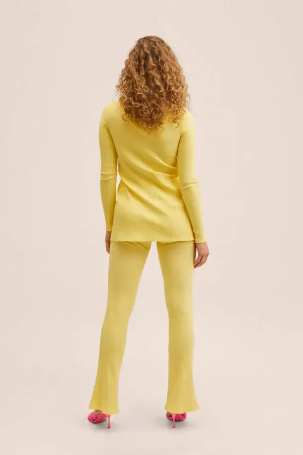 Yellow Women's Pants 27045804 - 10