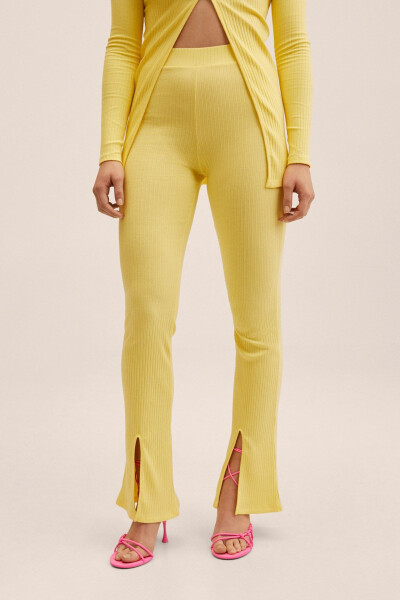 Yellow Women's Pants 27045804 - MANGO WOMAN (1)
