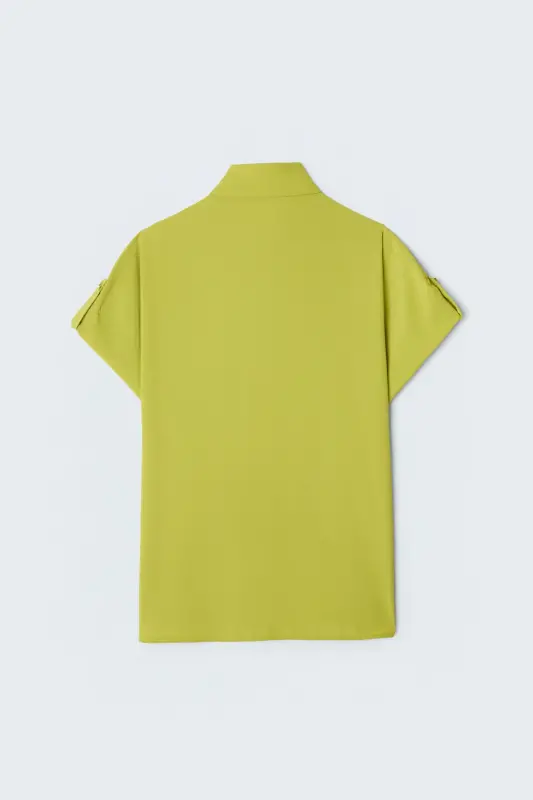Yeng Detalli Shovvol Ko‘ylak - Moy Yashil - MOY YASHIL - 4