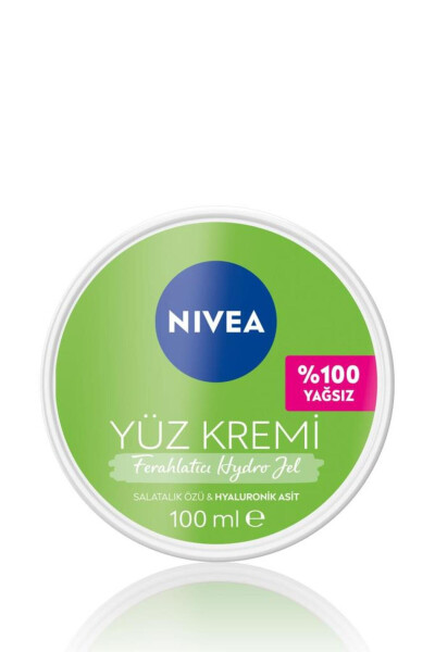 Yengillaydigan Gidrogеl Yuz Parvarish Kremi 100ml, Gialuron kislotasi, Yog'li Teri, Yaltirashga Qarshi Namlovchi - 11