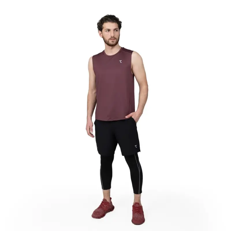 Yengsiz futbolka - Bordo - 4