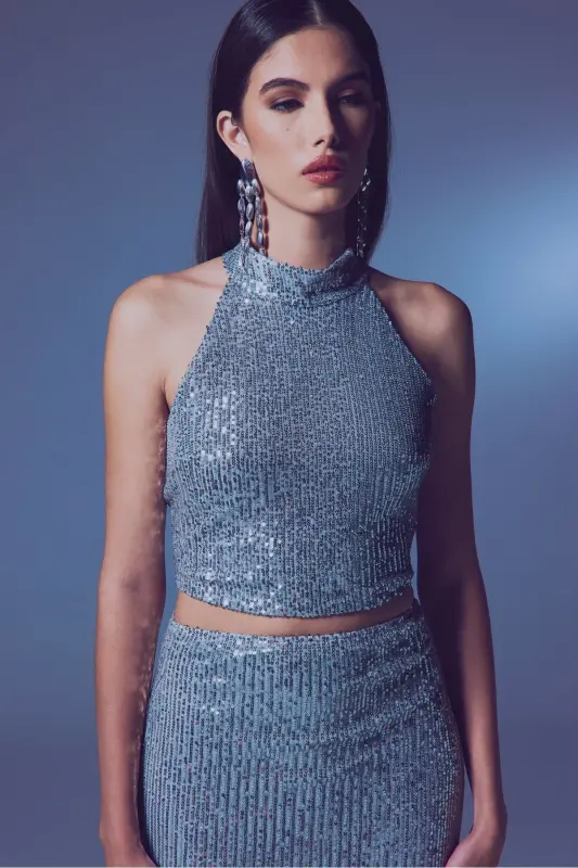 Yengsiz sequinli bluzka - KUMUSH-KUMUSH - 3