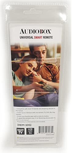 New 10-in-1 Universal Smart Remote Control for Smart TVs, Roku, DVD Players, Amplifiers - Dedicated App Buttons for Netflix, Hulu, and YouTube - 3