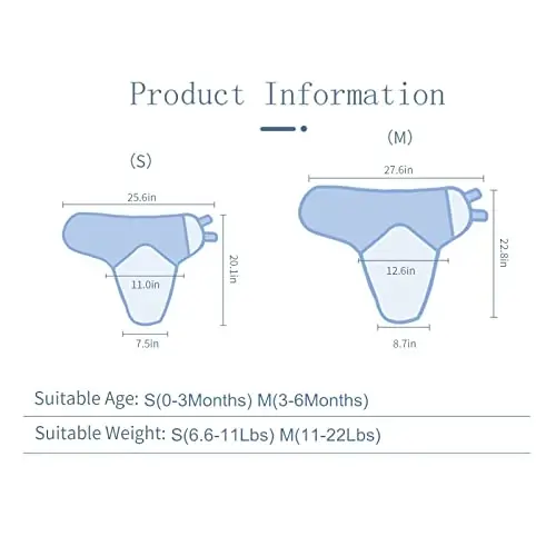 insular Baby Swaddle Wrap, Swaddle Blanket for Newborn and Infant, Adjustable Velcro Swaddling Set for Boy and Girl, Soft Cotton Baby Sleep Sack 3 Pack, Beige Swan, Medium(3-6 Month) - 4