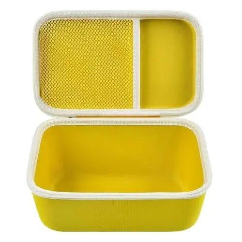 Case Compatible with Newbealer/for Sunbeam Hot-2-Trot/for Oliso M3Pro M2 Mini Travel Iron for Sewing, Carrying Holder for Small Craft Quilting Irons with Steam& Silicone Rest (Box Only)- Yellow - CASE