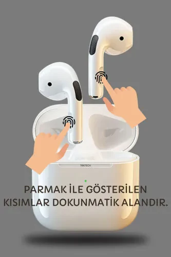 Kılıf Hediyeli Pro 5 Plus Premium A Kalite Bluetooth Sürüm 5.3 Bluetooth Kulaklık - TRKTECH (1)
