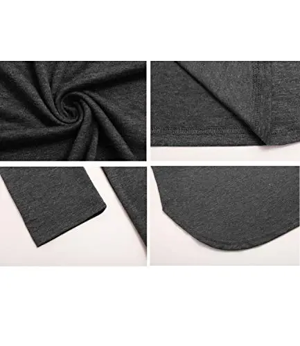 Newchoice Women's Casual Batwing Long Sleeve T Shirt Round Neck Basic Loose Tunic Tops - 6