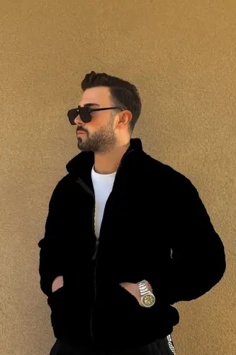 YENİ SEZON ELİT PELUŞ CEKET BAY-SiyahSEUYKRDIL5R 