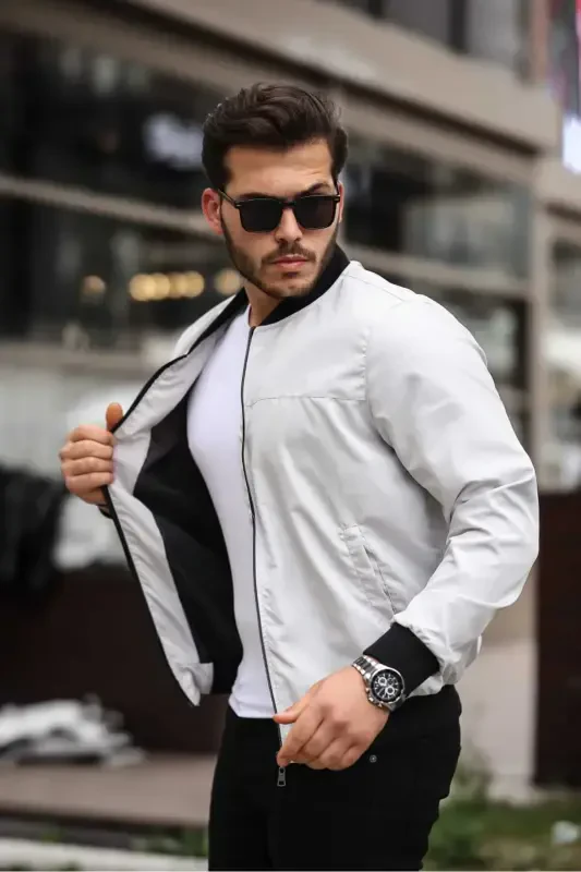 YENİ SEZON MEVSİMLİK YAĞMURLUK CEKET-GRİ - 1