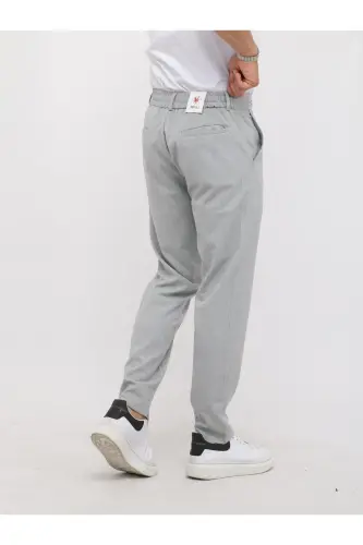 YENİ SEZON YARIM LASTİK JOGGER PANTOLON-GRİ - 3