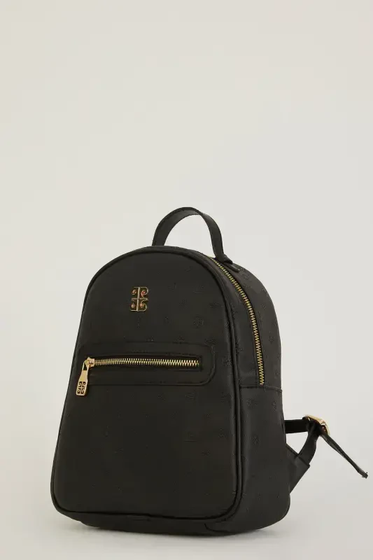 Yeni Siyah Print Kadın Sırt Çantası 05PO22Y1541-Print Yeni Siyah - 3