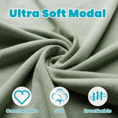 Newborn Baby Knotted Gown, Super Soft Silky Infant Sleeper, Baby Girl Sleep Gown with Mittens, Bow, and Hat Set - 3