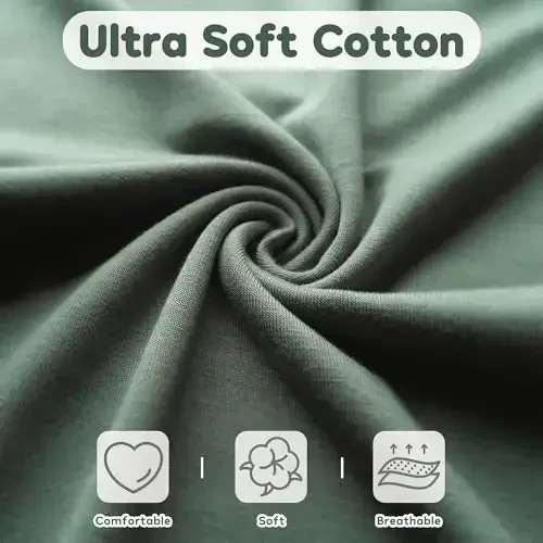 Newborn Baby Knotted Gown, Super Soft Silky Infant Sleeper, Baby Girl Sleep Gown with Mittens, Bow, and Hat Set - 2