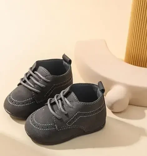 Greceen Infant Baby Boys Girls Leather Loafers Comfort Oxford Dress Wedding Shoes First Walker Outdoor Shoes Crib Shoes - 2