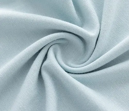 Newborn Baby Boys Girls Knotted Gown Hat Set Soft Bamboo Viscose Infant Sleeper Baby Sleep Gown with Mittens - 7