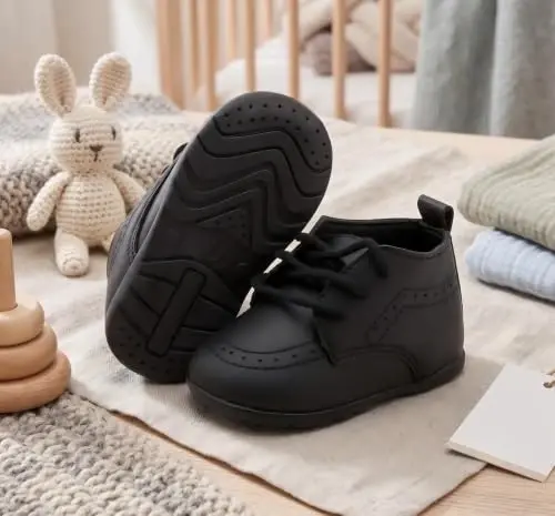 Greceen Infant Baby Boys Girls Leather Loafers Comfort Oxford Dress Wedding Shoes First Walker Outdoor Shoes Crib Shoes - GRECEEN (1)