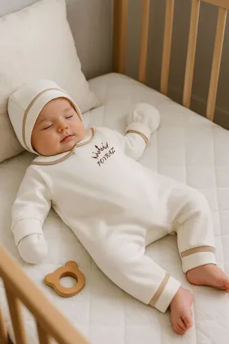 Erkek Bebek Isimli Yenidoğan Tulum Hastane Çıkışı Bebek Anı Seti Mevlüt Takımı Hediyelik-Ekrukahve - MINYTRENDY (1)