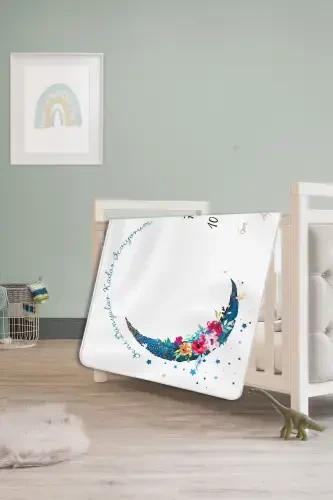 Yenidoʻgʻan Hastane Chiqish Sovgʻalari, Qiz Bola Uchun Xotira Adyoli, 12 Oylik Yubiley Belgilari-MAVİ1 - 6