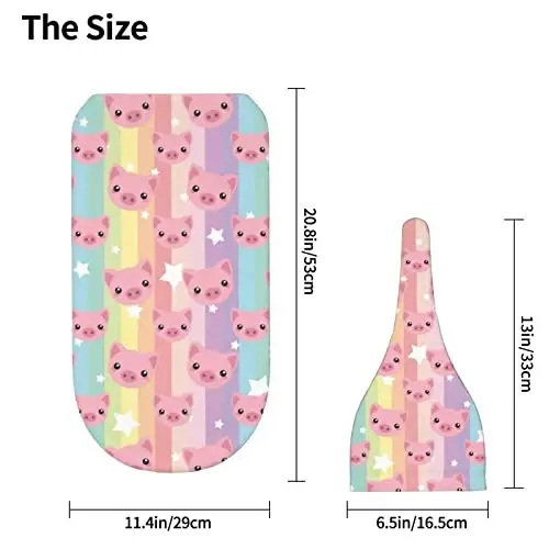 Pig Newborn Swaddle Blanket with Hat Set Baby Stuff Receiving Blankets Soft Transition Sleep Sacks Gifts for Infant Boys Girls - 4